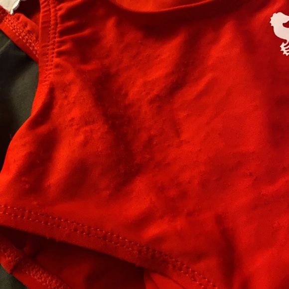 COPY - Red Baywatch One Piece Bathing suit swimwear - Picture 4 of 5